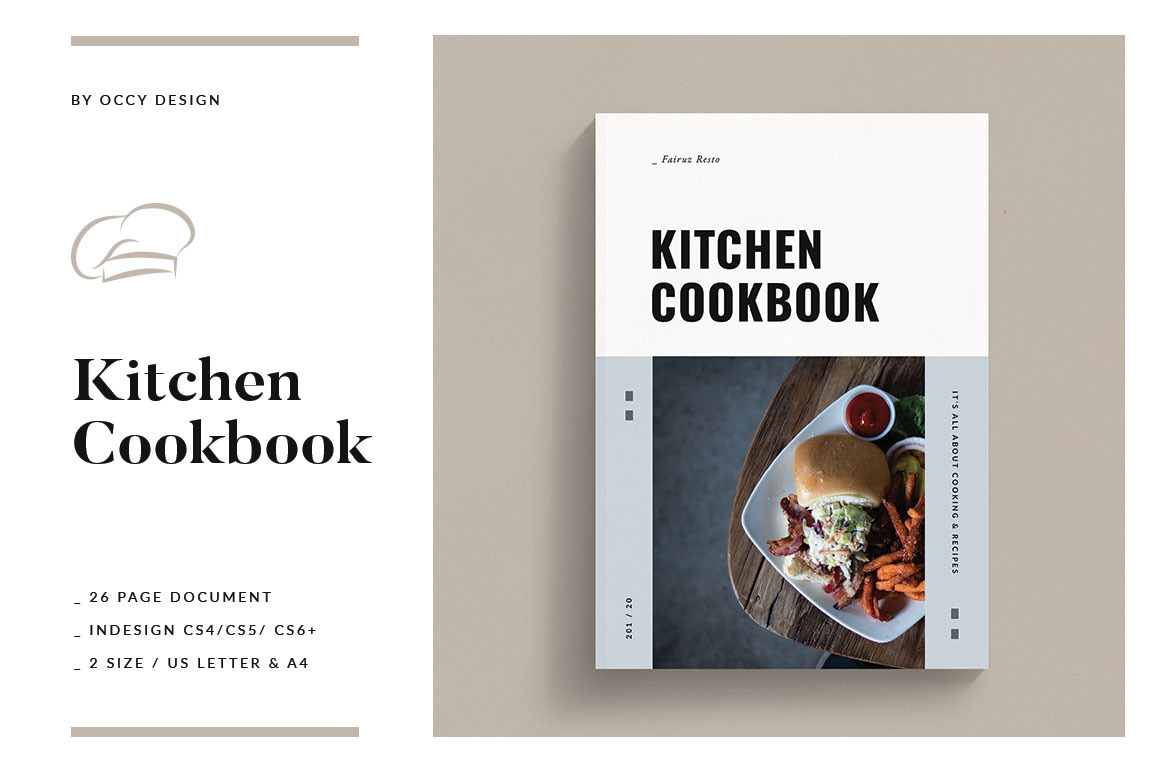 Cookbook Recipe Book Creative Indesign Templates Creative Market