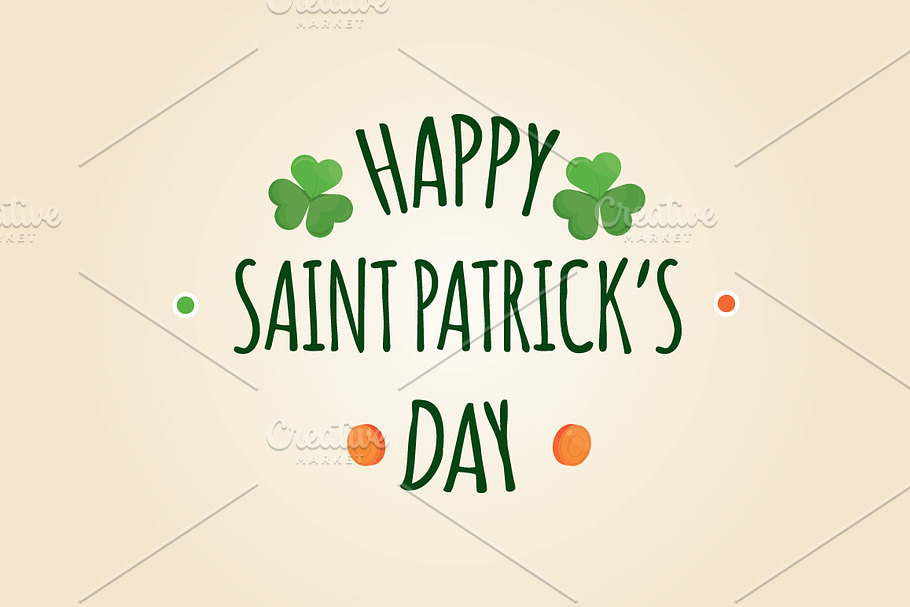 Saint Patrick S Day Symbol Pre Designed Vector Graphics Creative Market