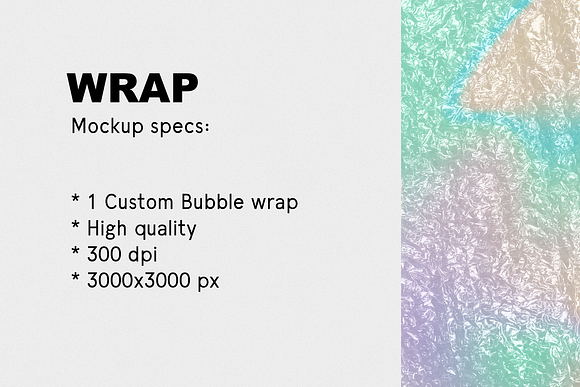 Download Wrap 1 Bubble Wrap Texture Mockup Creative Photoshop Templates Creative Market