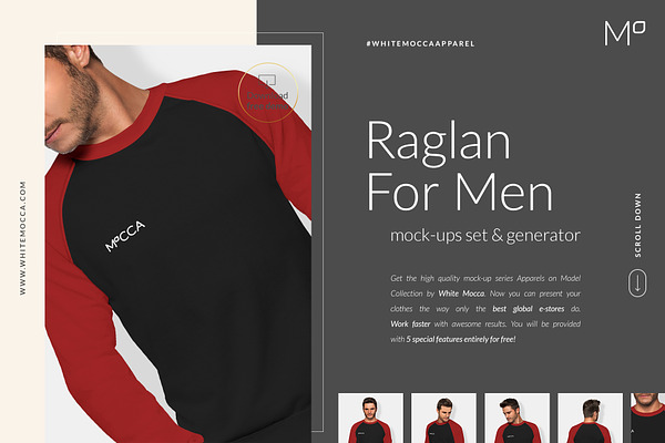 Download Search Raglan Mockup Creative Market