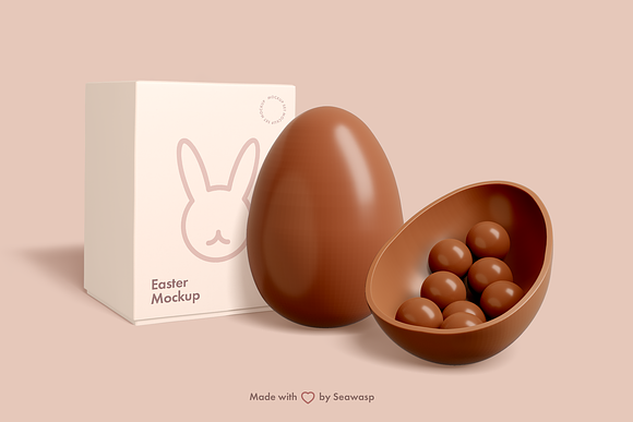 Download Easter Chocolate Package Mockup Creative Photoshop Templates Creative Market