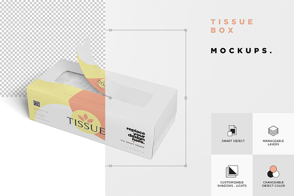 Download Tissue Box Mockups Creative Photoshop Templates Creative Market