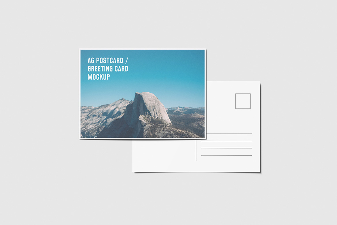 Download A6 Landscape Flyer, Postcard Mockup | Creative Photoshop ...