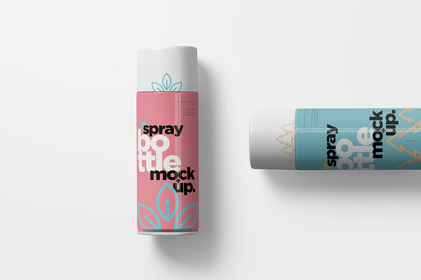 Download Metal Deodorant Spray Bottle Mockups Creative Photoshop Templates Creative Market