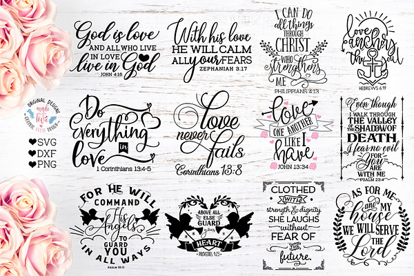 Bible Verses Bundle Faith Svg Cut Pre Designed Photoshop Graphics Creative Market