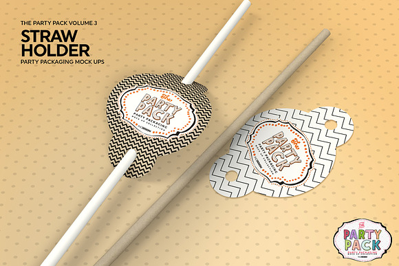 Download Straw Holder Packaging Mockup Creative Photoshop Templates Creative Market