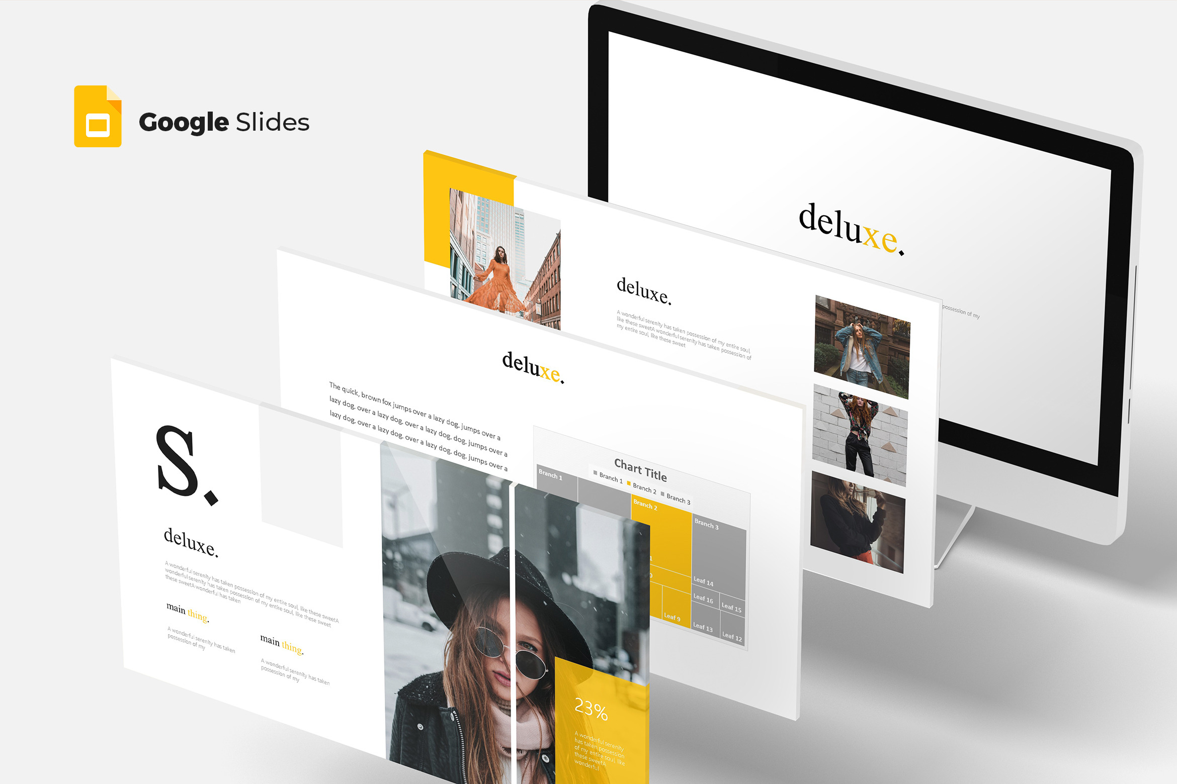 Deluxe - Google Slides Template | Presentation Templates ~ Creative Market