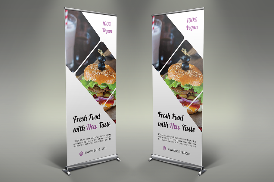 Restaurant Roll Up Banners | Creative Other Presentation Software ...