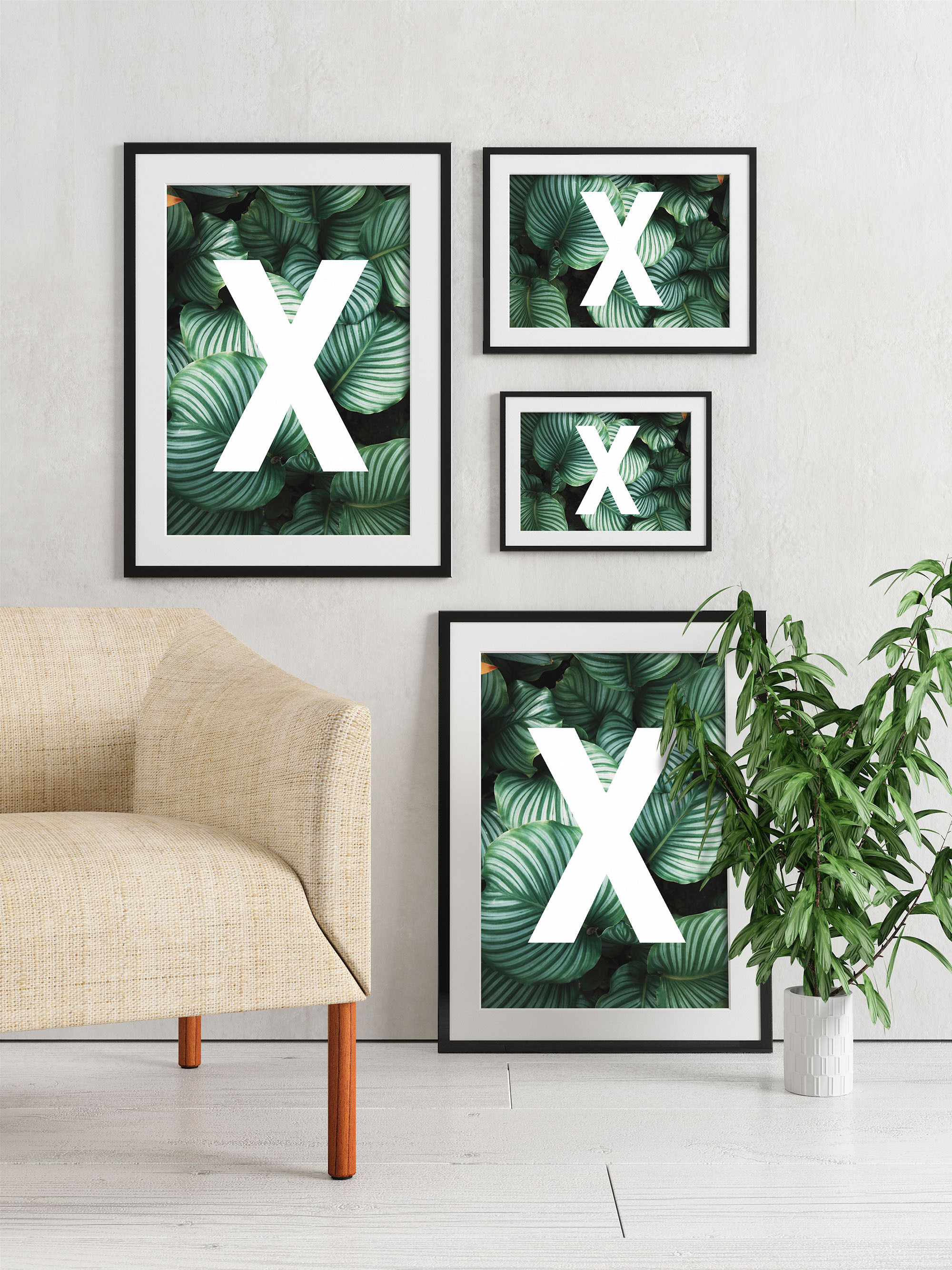 Multi Wall Frame Mockup | Print Templates ~ Creative Market