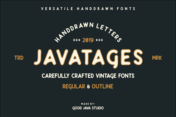 Download Javatages Vintage Fonts Stunning Display Fonts Creative Market PSD Mockup Templates