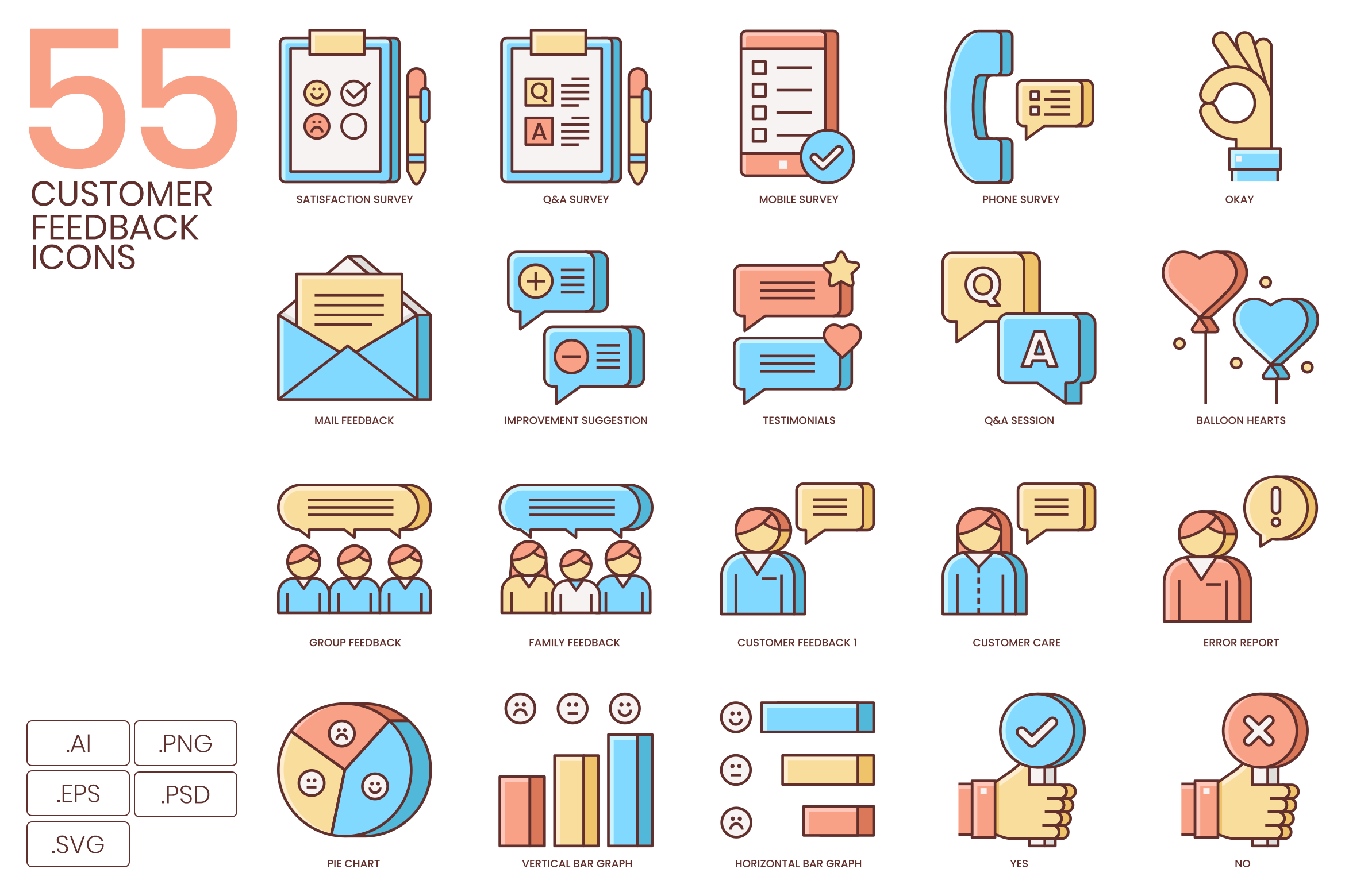 Download Customer Feedback, Survey Icons | Pre-Designed Photoshop Graphics ~ Creative Market