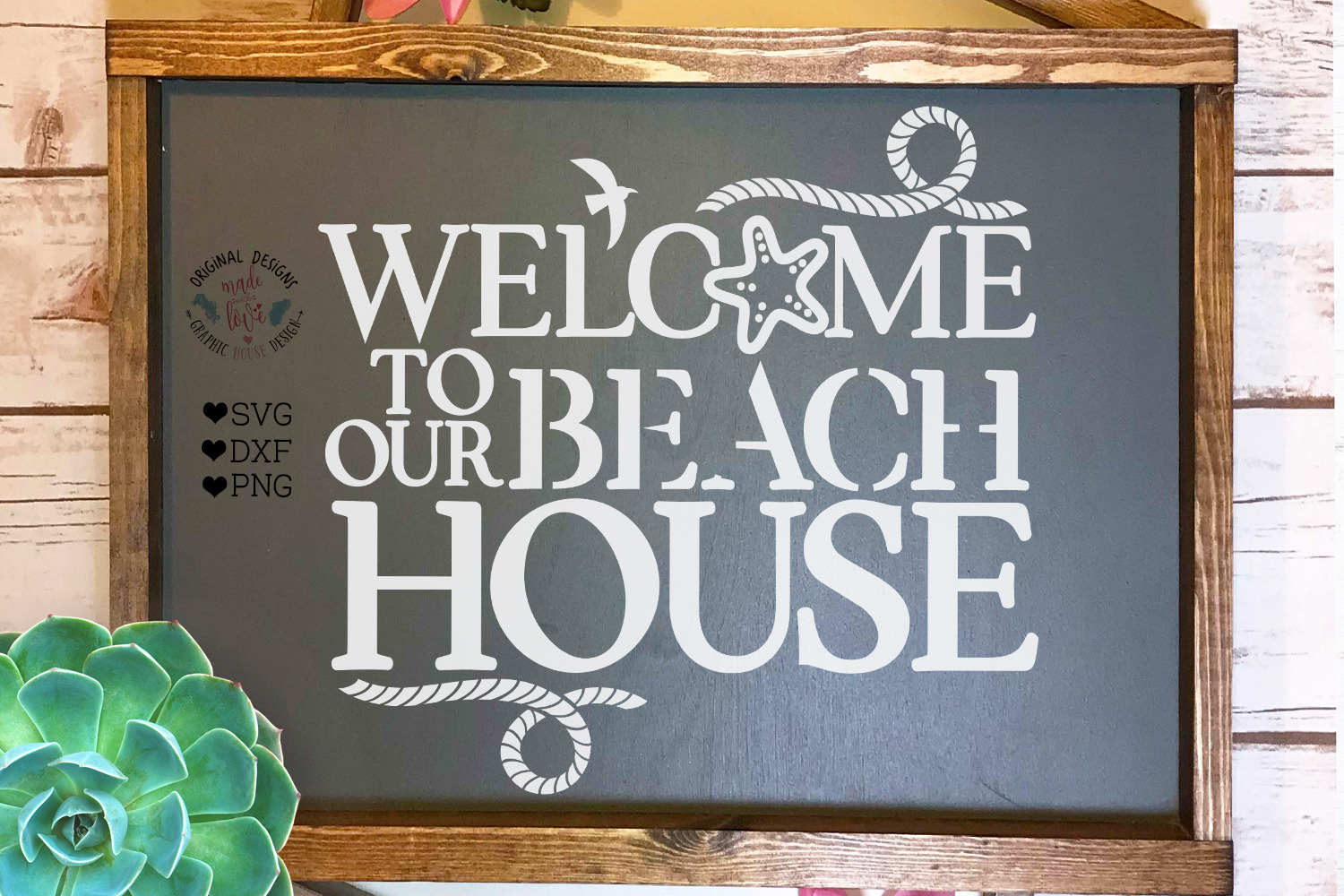 Welcome To Our Beach House Pre Designed Photoshop Graphics Creative Market