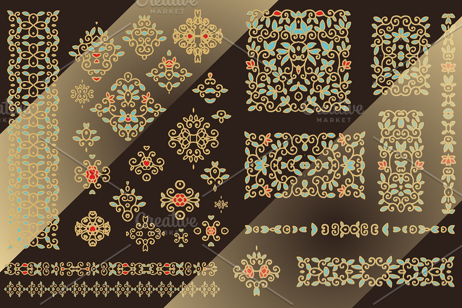 Set of ornamental forms | Pre-Designed Vector Graphics ~ Creative Market