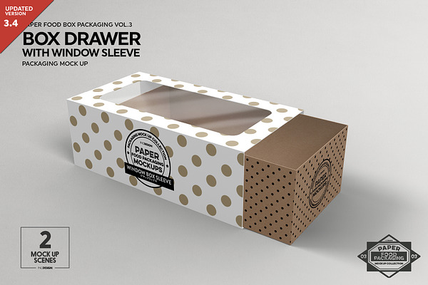 Download Cake Slice Box Packaging Mockup | Creative Photoshop ...