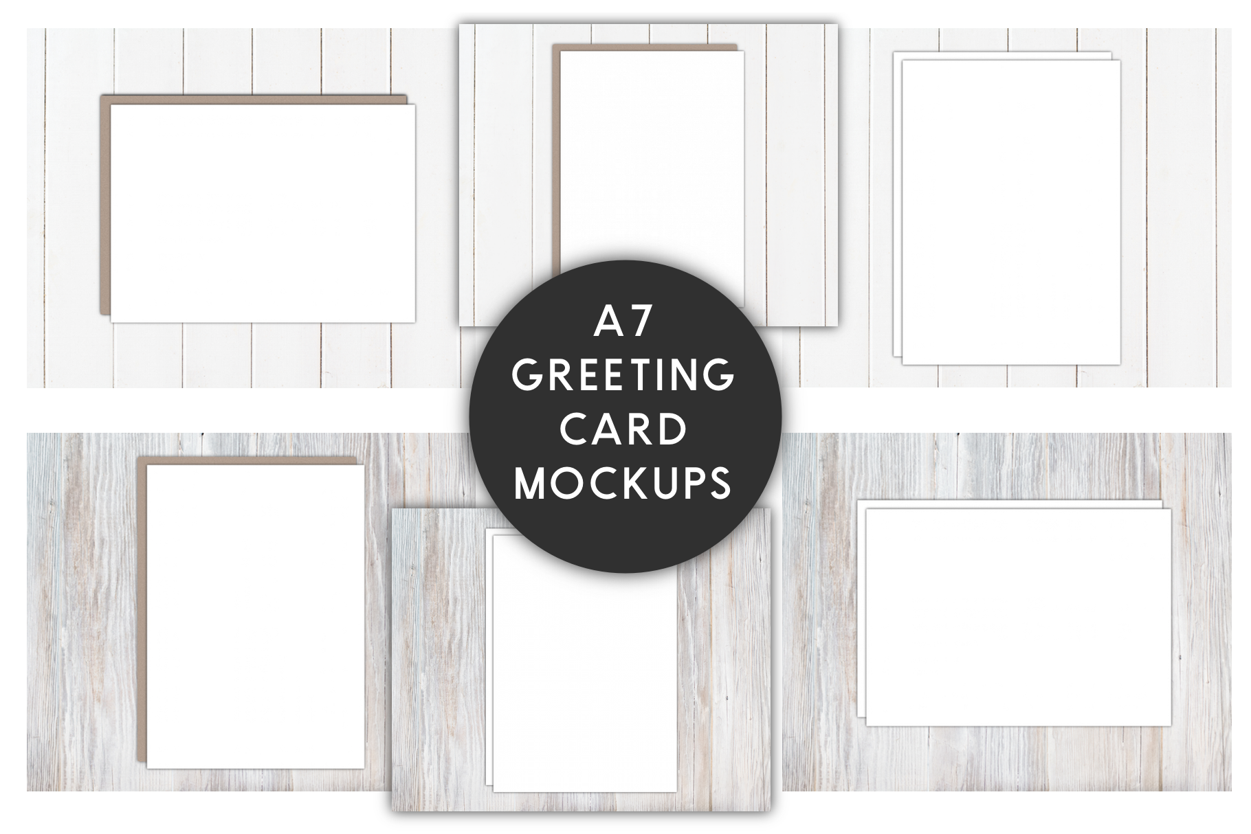 Download A7 5x7 Greeting Card Mockups Creative Photoshop Templates Creative Market