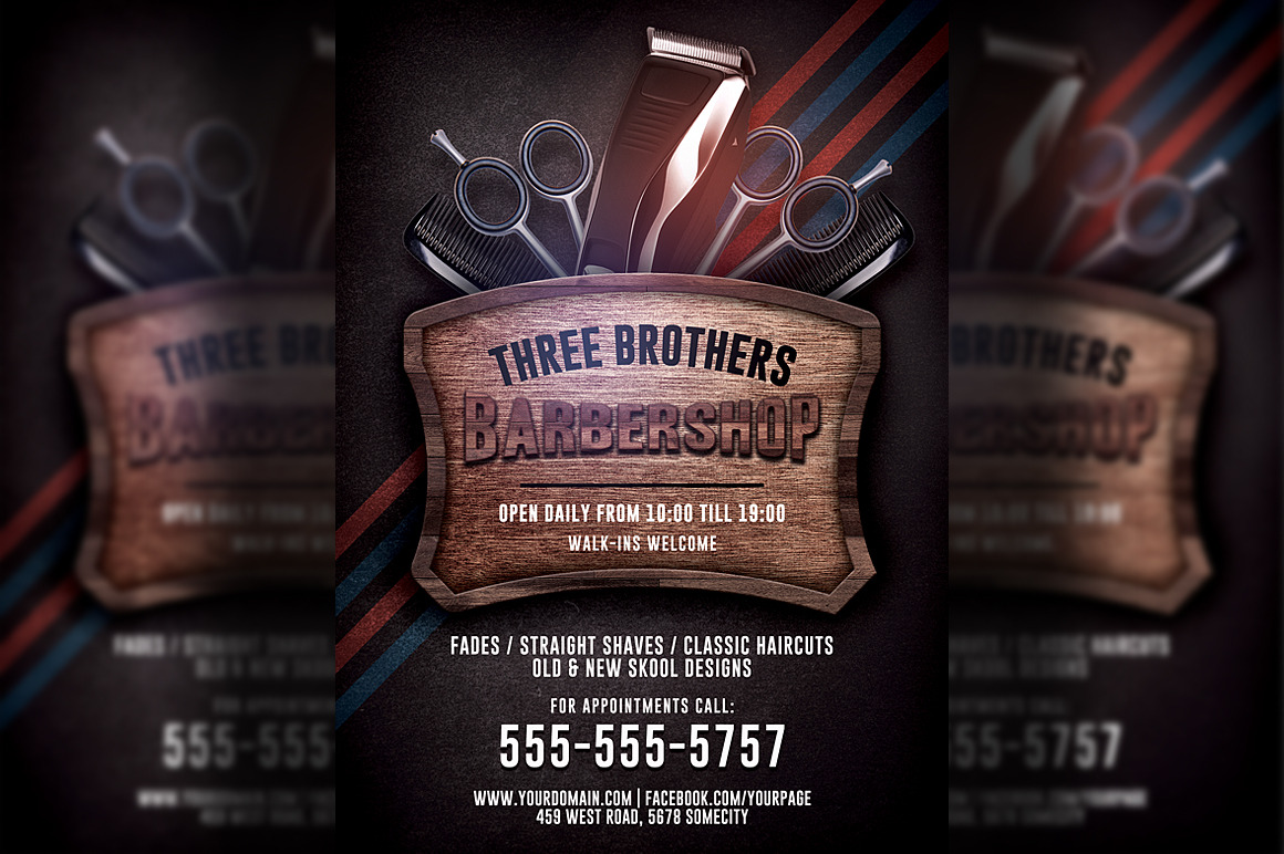 Barber Shop Flyer Template