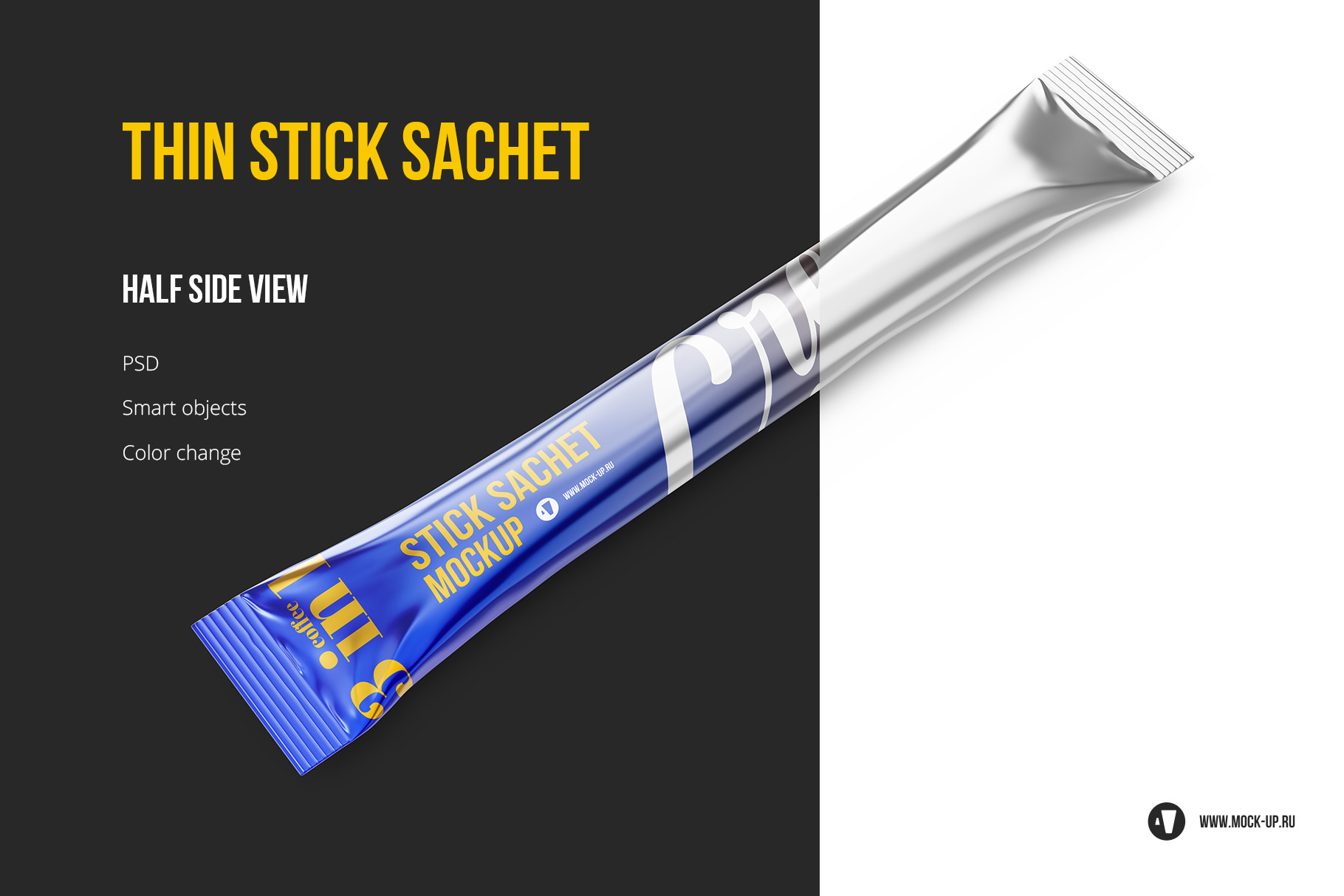 Download Realistic Thin Stick Sachet 3 4 Creative Photoshop Templates Creative Market