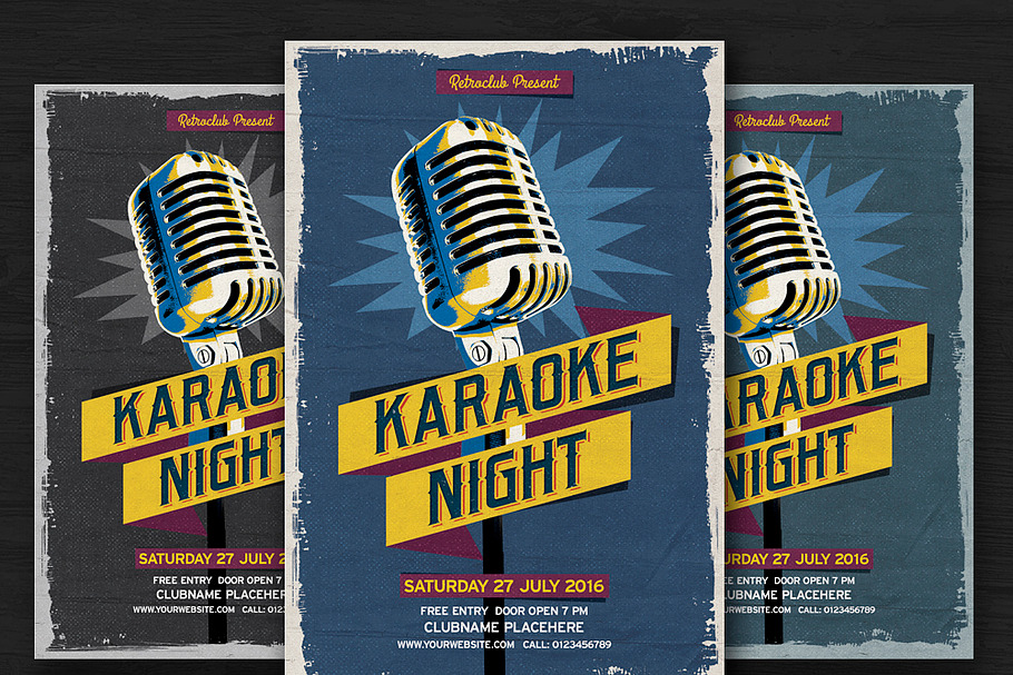 Karaoke Night Creative Templates Creative Market