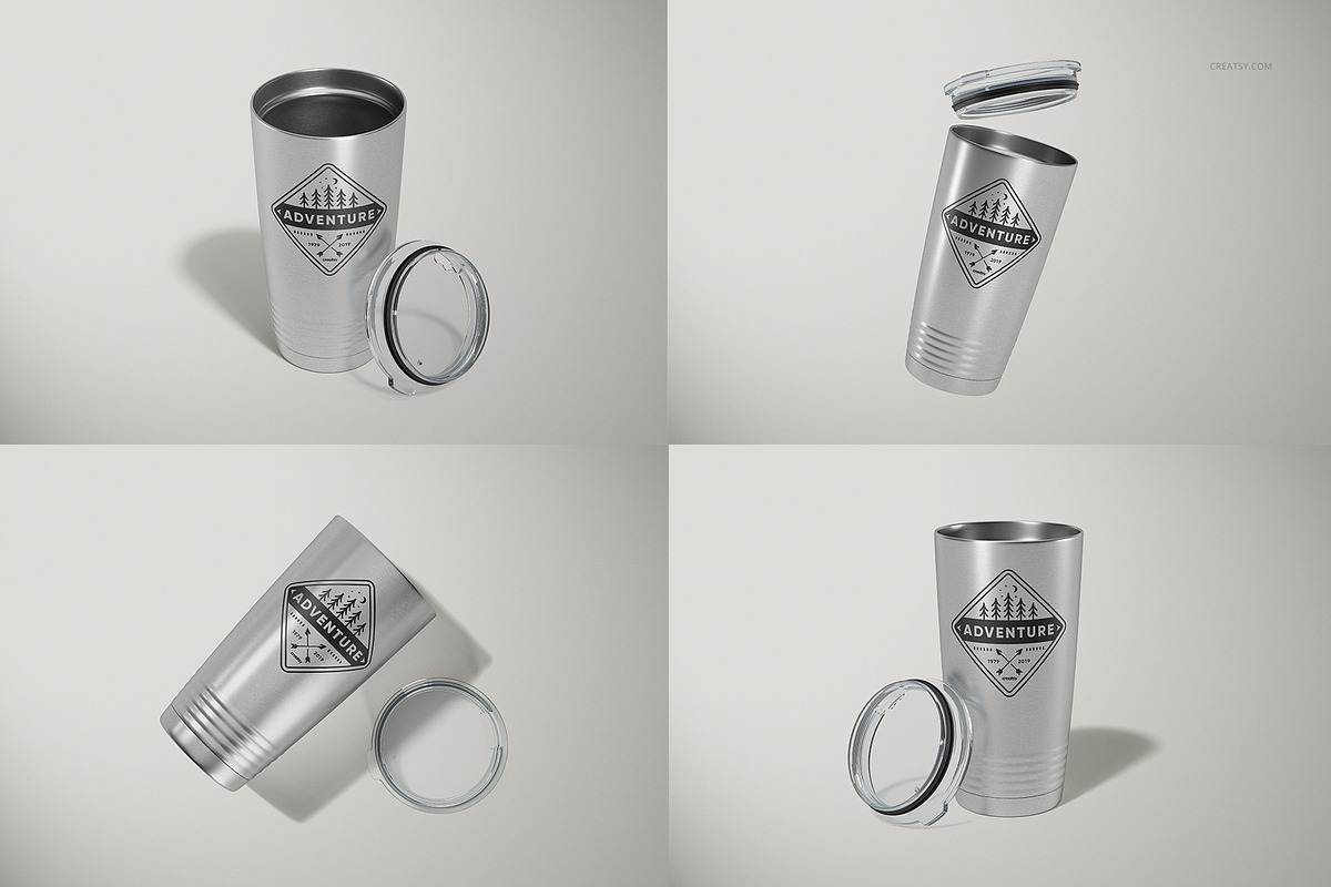 Download 20oz Stainless Steel Tumbler Mockup | Creative Photoshop ...