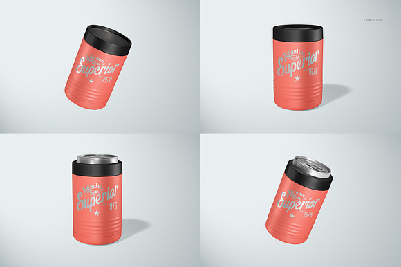 Download Beverage Can Holder Cooler Mockup Pre Designed Photoshop Graphics Creative Market