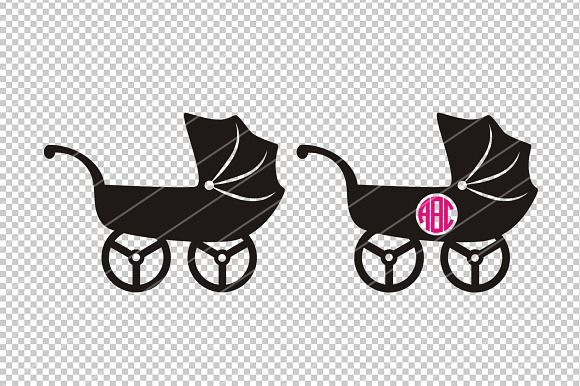 Download Baby Shower Svg Baby Stroller Svg Pre Designed Photoshop Graphics Creative Market