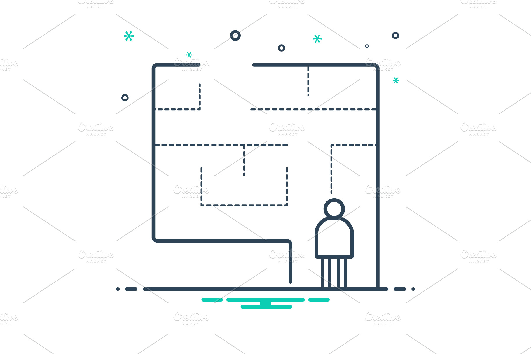 Evacuation Plan Icon Icons ~ Creative Market 8962