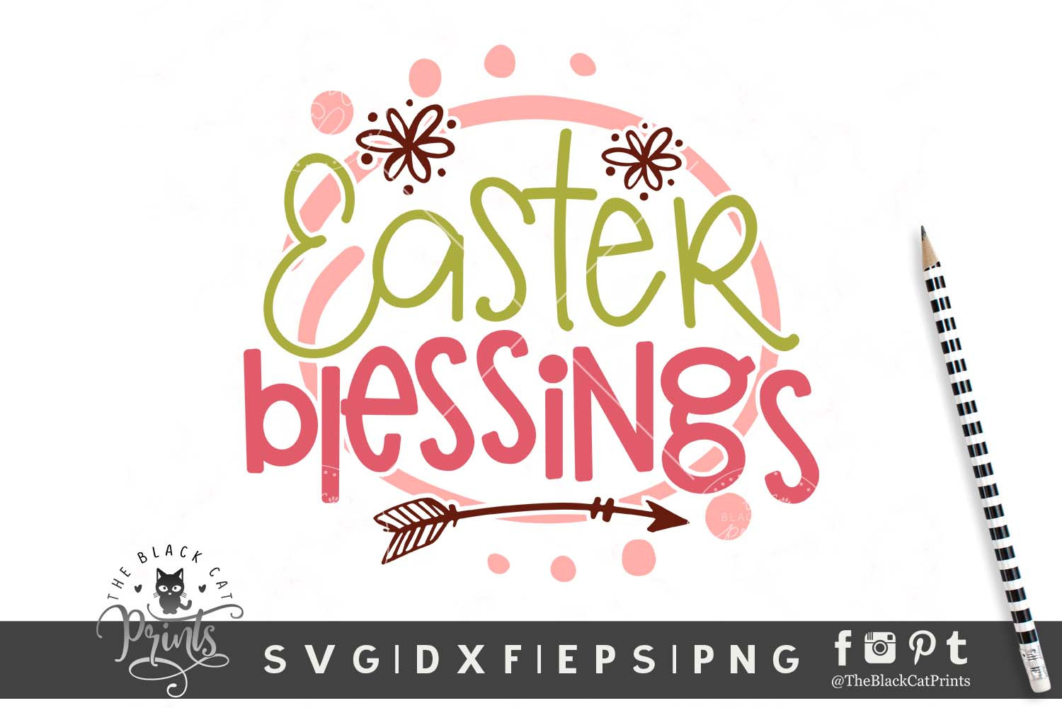 Download Easter Blessings SVG DXF EPS PNG | Pre-Designed Photoshop ...