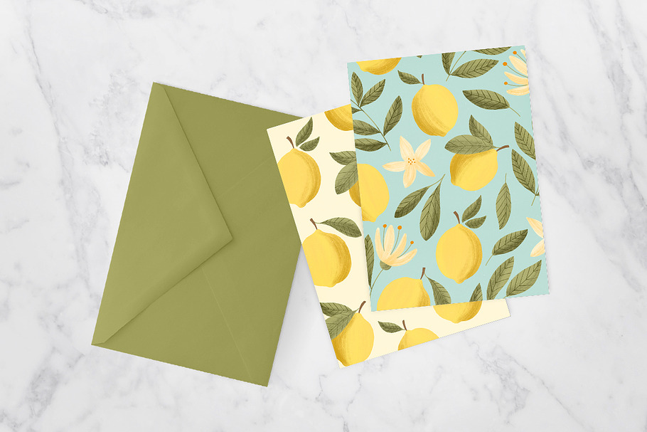 Lovely Lemons Clip Art + Patterns | Pre-Designed Photoshop Graphics ...