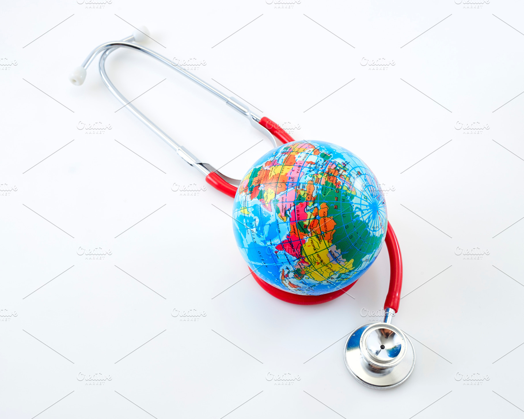 Flat world health day background | Stock Photos ~ Creative Market