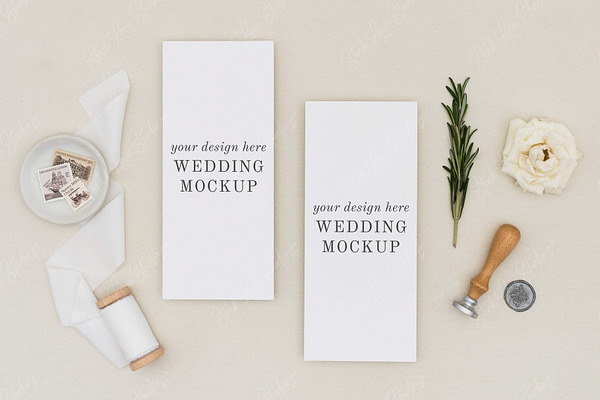 Download Wedding Program Mockup | Menu Mockup | Creative Photoshop ...