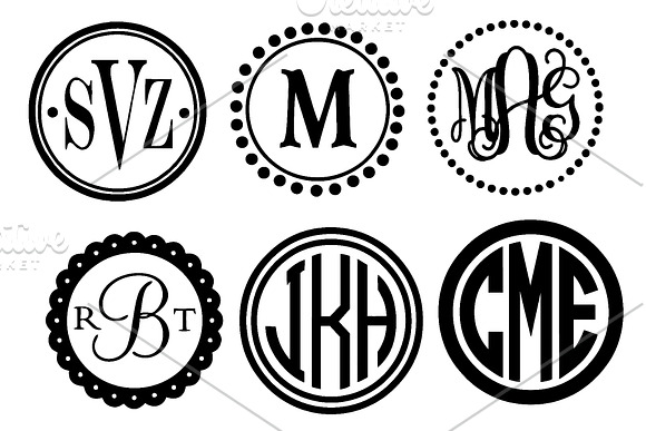 Monogram Frame SVG Designs – MasterBundles