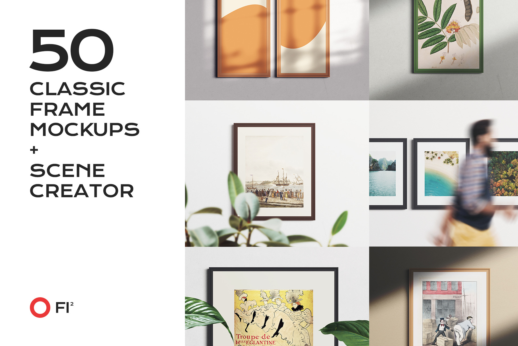 Download 50 frame mockup bundle creator kit | Creative Canva Templates ~ Creative Market