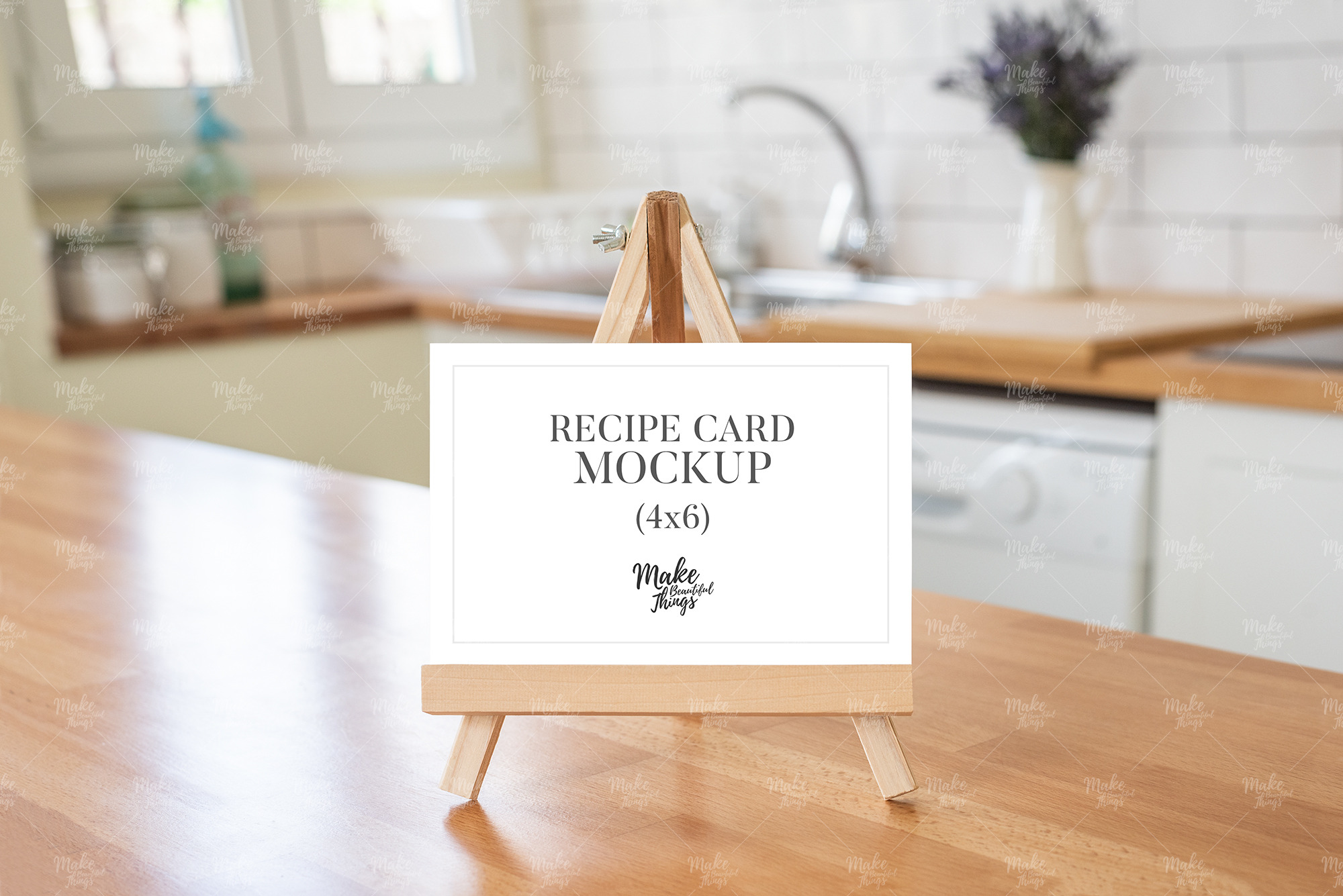 Download Recipe Card Mockup 4x6 Inches Creative Illustrator Templates Creative Market