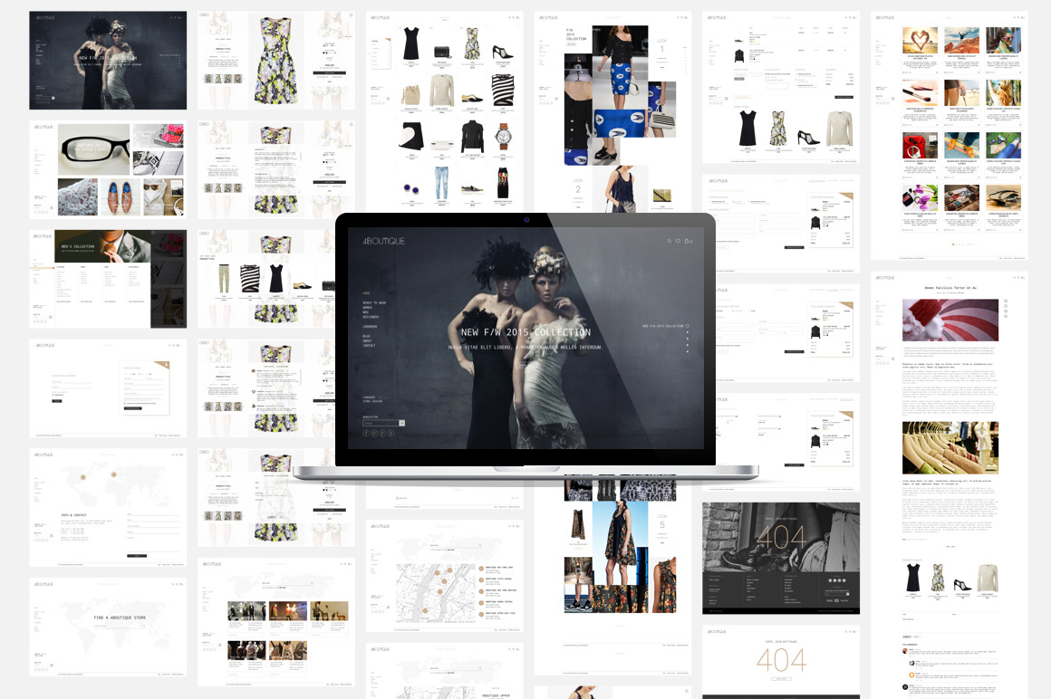 4Boutique Ecommerce UI KIT Bundle | UI Kits and Libraries ~ Creative Market