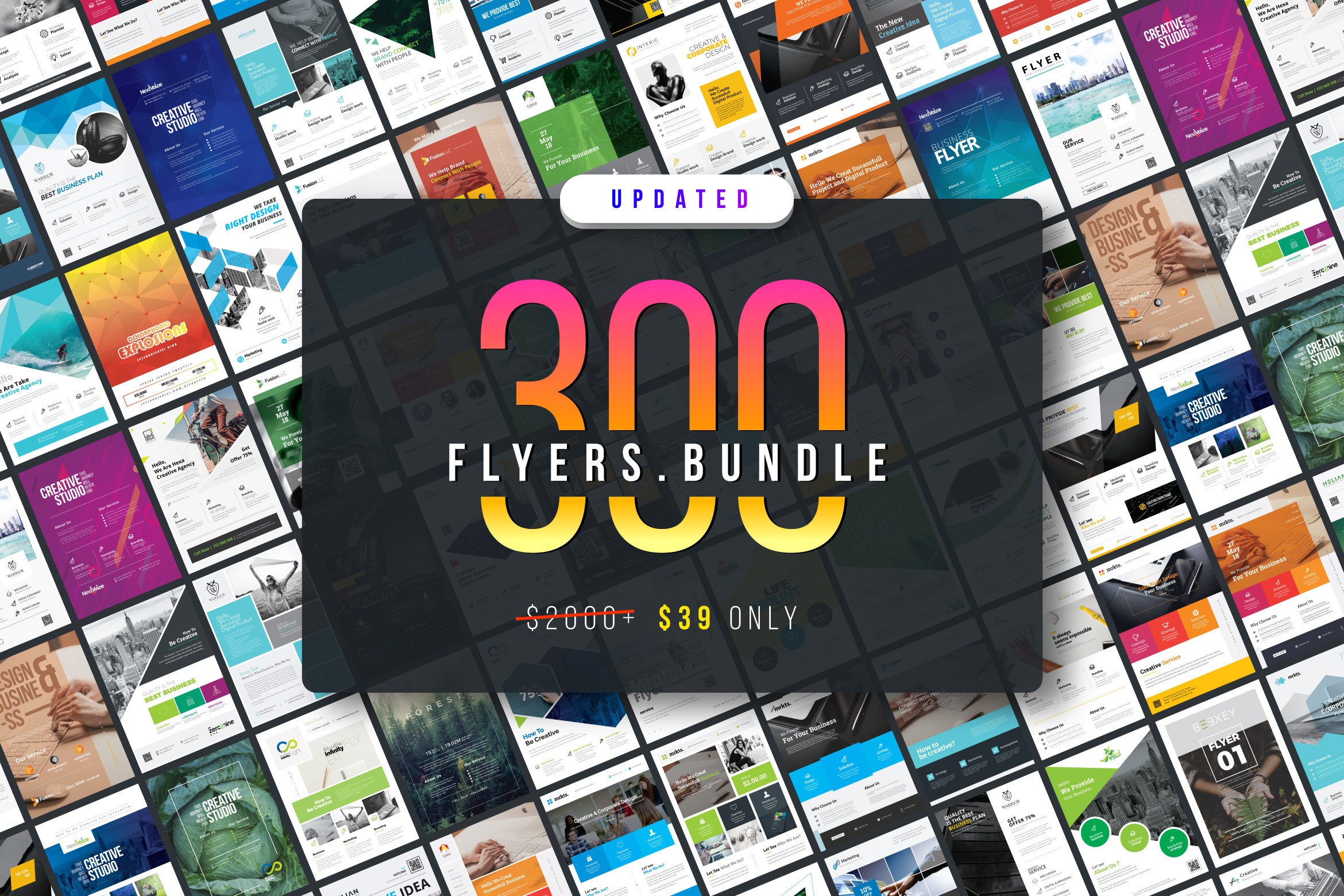 Corporate Business Flyers Bundle Creative Illustrator Templates Creative Market