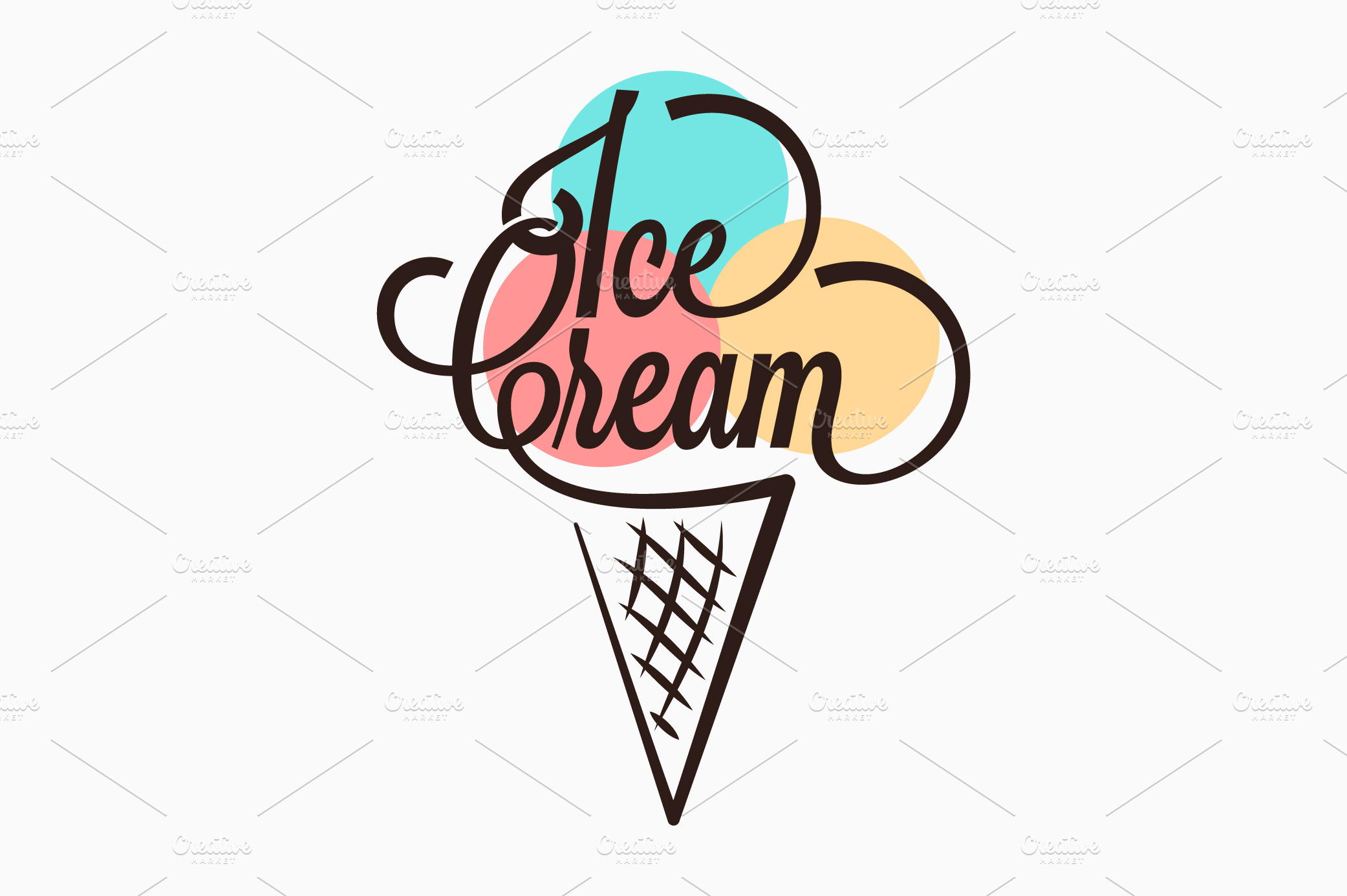 ice-cream-in-the-waffle-cone-logo-graphic-objects-creative-market