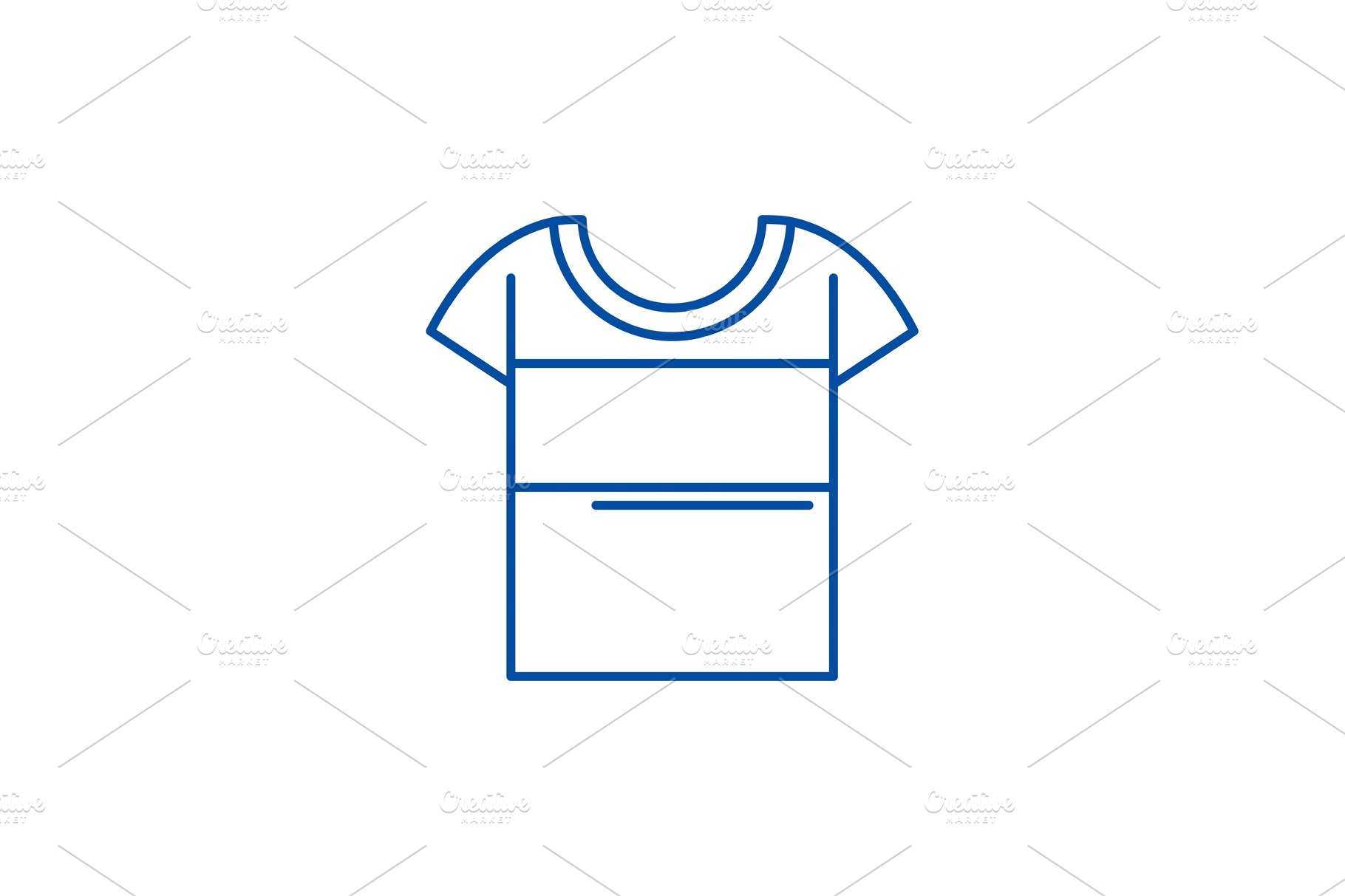 Menswear shirt, linear design icon of sports shirt 24035416 Vector