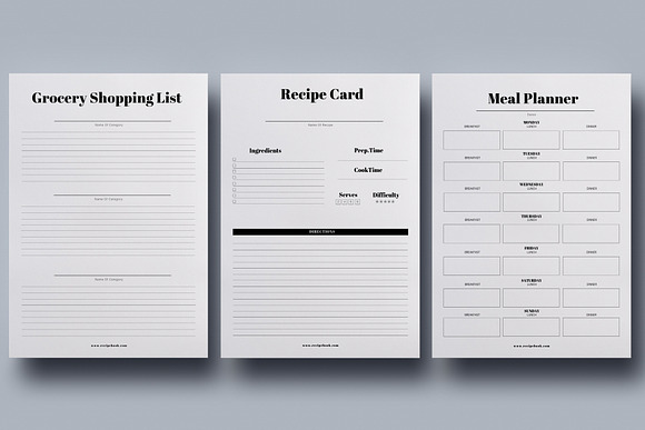 Recipe Book Template for Canva (1084172)