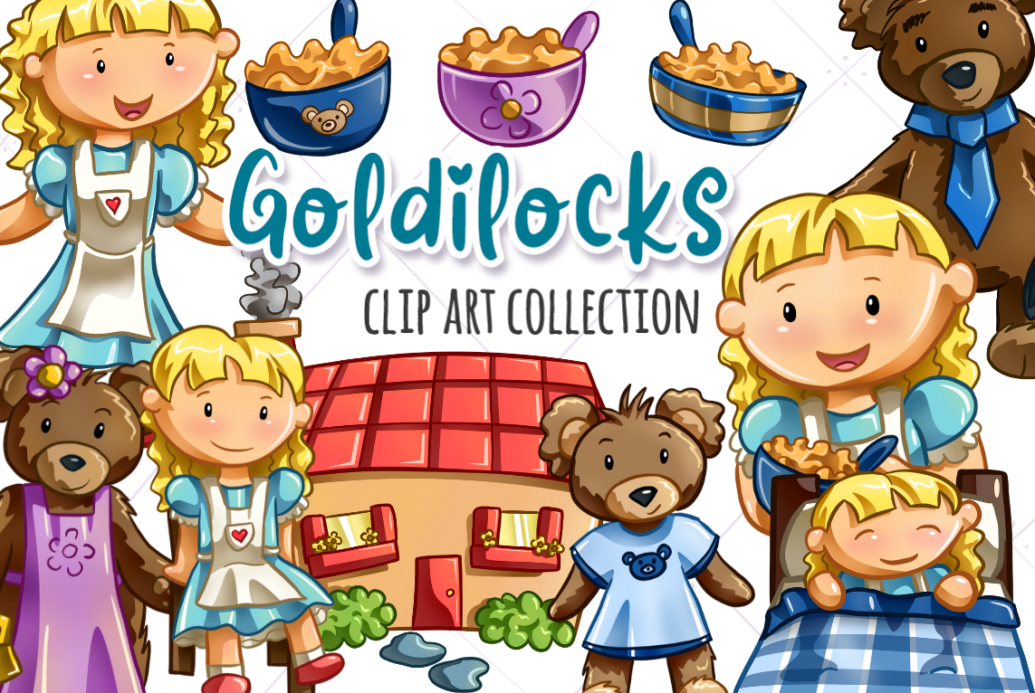 Goldilocks Clip Art Collection | Pre-Designed Photoshop Graphics