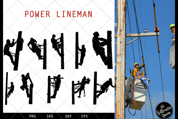 Download Power Lineman Svg File Electrician Pre Designed Illustrator Graphics Creative Market