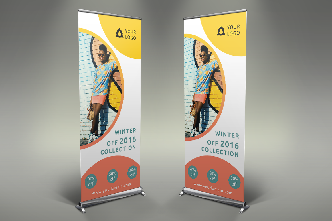 Fashion Style - Roll Up Banner | Presentation Templates ~ Creative Market