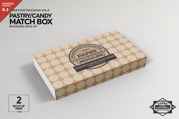 Download Match Box Style Packaging Mockup | Creative Photoshop Templates ~ Creative Market