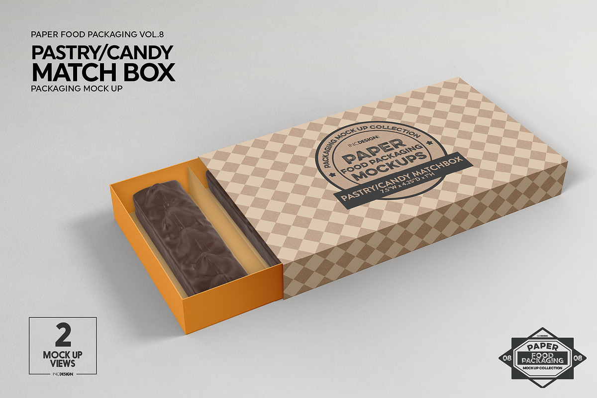 Download Match Box Style Packaging Mockup | Creative Photoshop ...