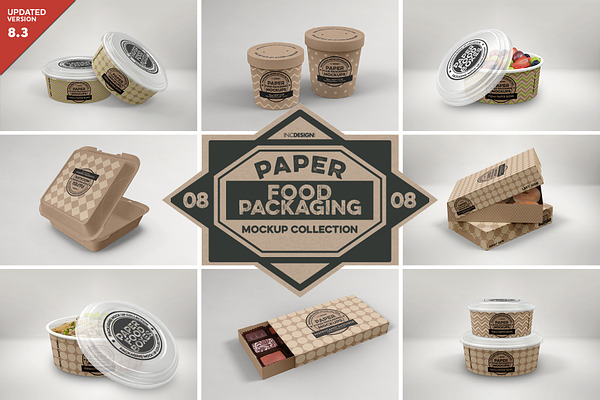 Download Paper Scoop Cup Packaging Mockup Creative Photoshop Templates Creative Market PSD Mockup Templates