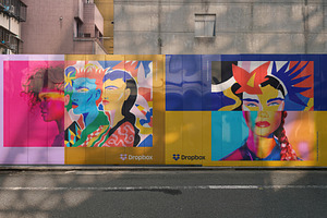 Download Mural Street Mockup Creative Photoshop Templates Creative Market