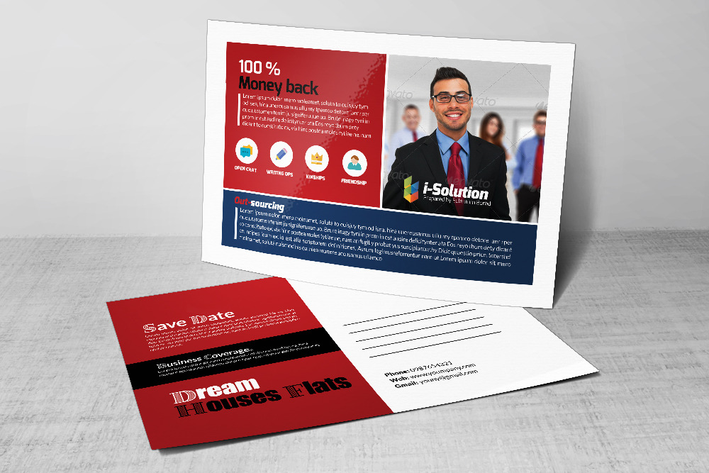 Business Postcard Template | Card Templates ~ Creative Market