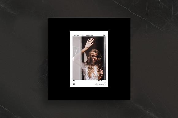 Noir Instagram Film Frame Creative Canva Templates Creative Market