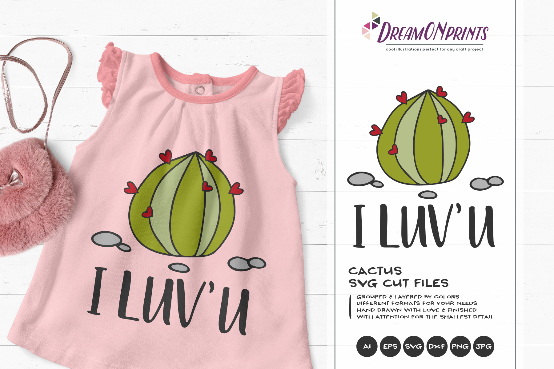 Download Cactus Svg I Love You Svg Pre Designed Photoshop Graphics Creative Market