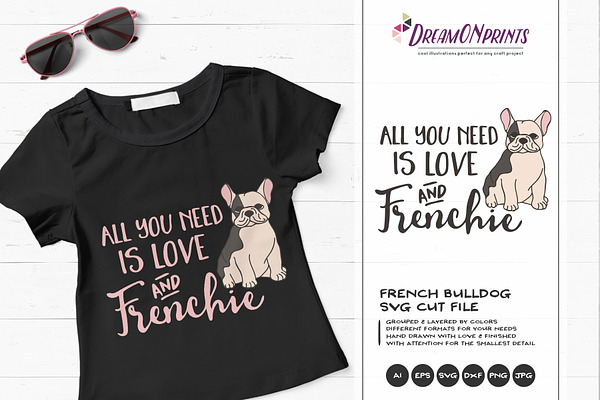 French Bulldog Svg Frenchie Mom Svg Pre Designed Photoshop Graphics Creative Market