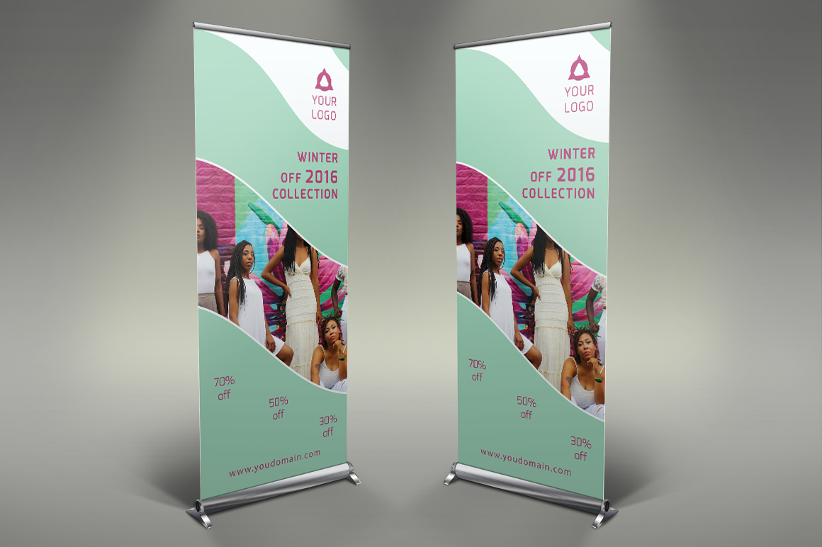 Fashion Style - Roll Up Banner | Presentation Templates ~ Creative Market